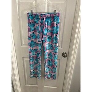 Disney Monsters Inc Sully Super Soft Plush Pajama Pants Purple/Blue Size M